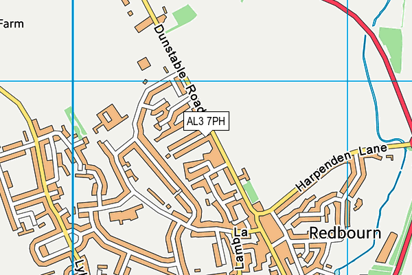 AL3 7PH map - OS VectorMap District (Ordnance Survey)
