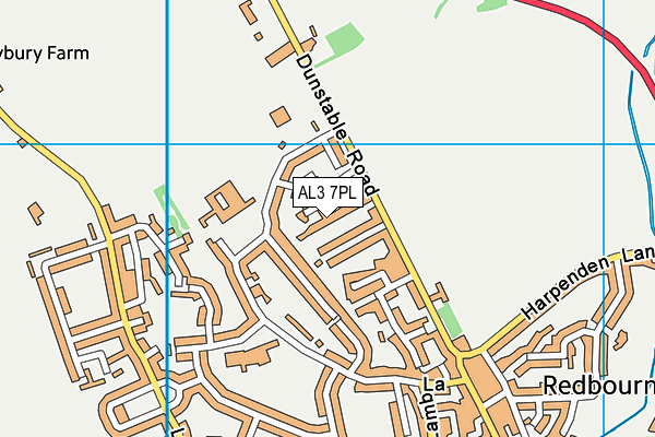 AL3 7PL map - OS VectorMap District (Ordnance Survey)