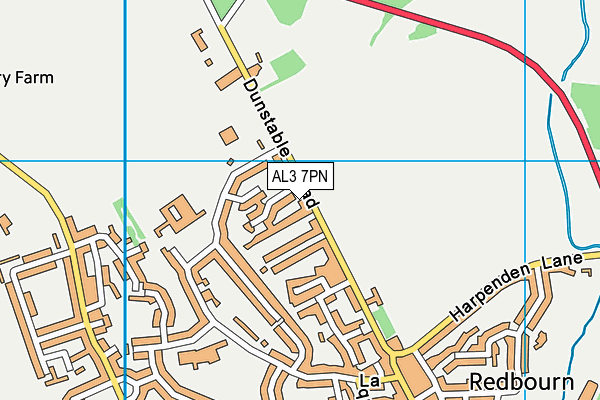 AL3 7PN map - OS VectorMap District (Ordnance Survey)