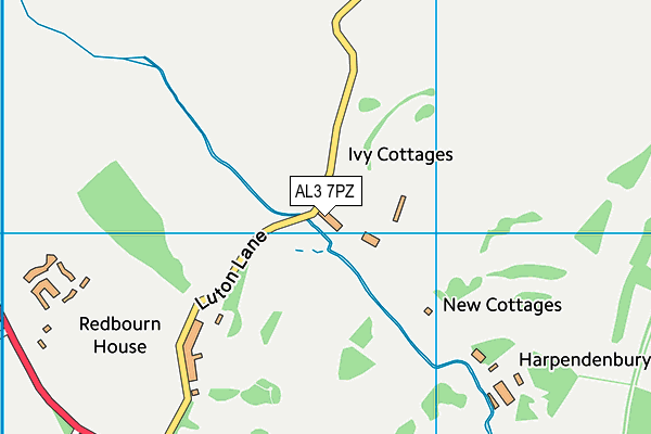 AL3 7PZ map - OS VectorMap District (Ordnance Survey)