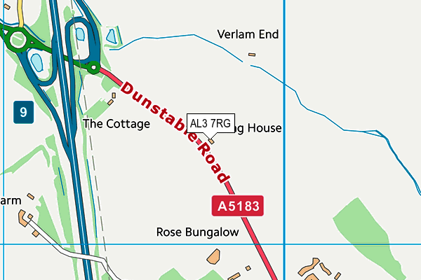 AL3 7RG map - OS VectorMap District (Ordnance Survey)