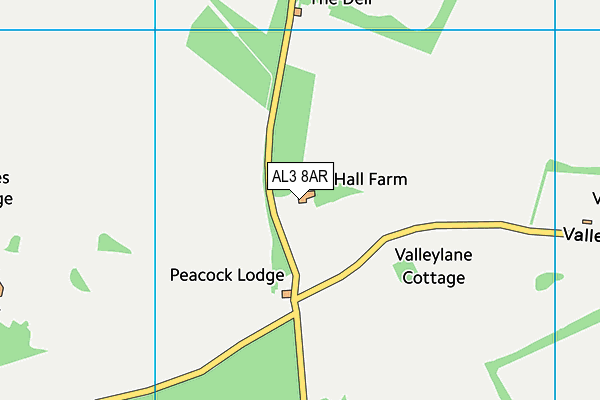 AL3 8AR map - OS VectorMap District (Ordnance Survey)