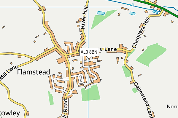 AL3 8BN map - OS VectorMap District (Ordnance Survey)