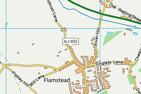 AL3 8DG map - OS VectorMap District (Ordnance Survey)