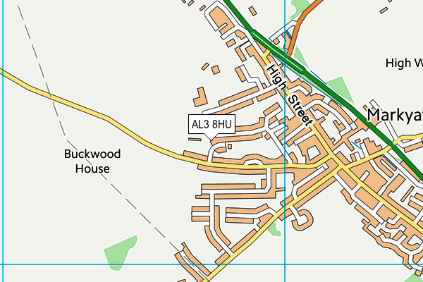 AL3 8HU map - OS VectorMap District (Ordnance Survey)