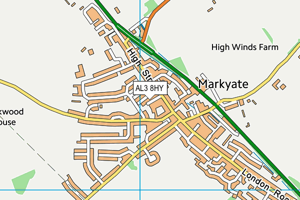 AL3 8HY map - OS VectorMap District (Ordnance Survey)