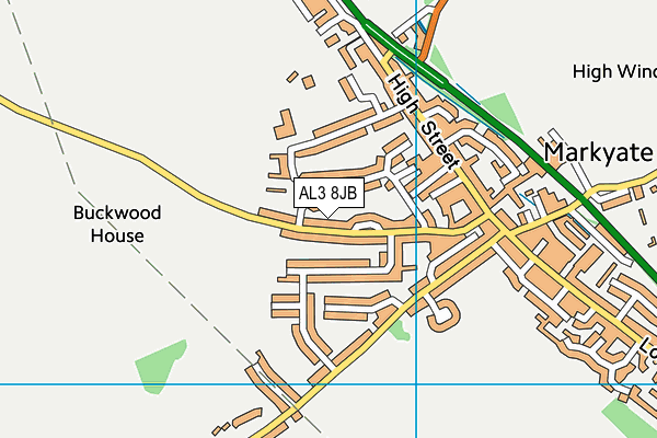 AL3 8JB map - OS VectorMap District (Ordnance Survey)