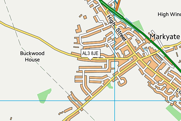 AL3 8JE map - OS VectorMap District (Ordnance Survey)
