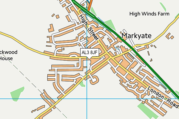 AL3 8JF map - OS VectorMap District (Ordnance Survey)