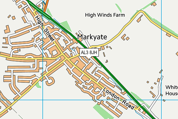 AL3 8JH map - OS VectorMap District (Ordnance Survey)