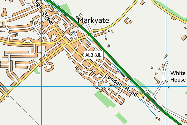 AL3 8JL map - OS VectorMap District (Ordnance Survey)
