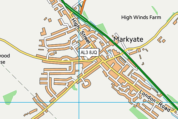 AL3 8JQ map - OS VectorMap District (Ordnance Survey)