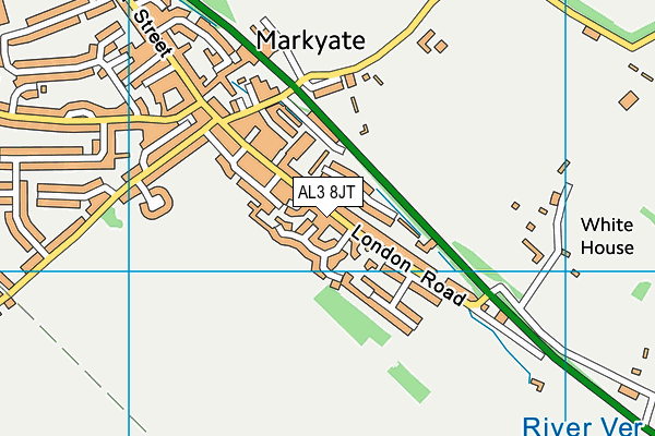AL3 8JT map - OS VectorMap District (Ordnance Survey)