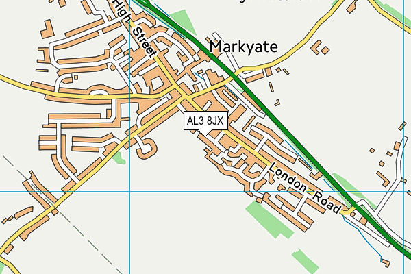 AL3 8JX map - OS VectorMap District (Ordnance Survey)