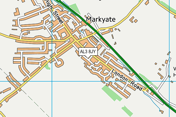 AL3 8JY map - OS VectorMap District (Ordnance Survey)