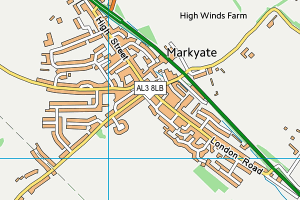 AL3 8LB map - OS VectorMap District (Ordnance Survey)