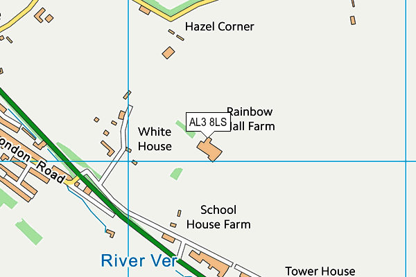 AL3 8LS map - OS VectorMap District (Ordnance Survey)