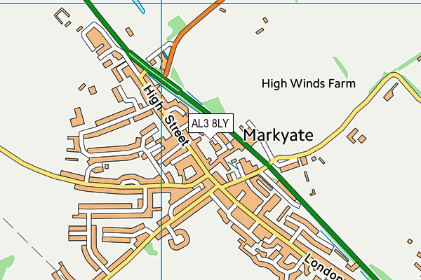 AL3 8LY map - OS VectorMap District (Ordnance Survey)