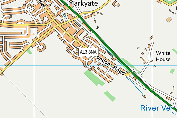 AL3 8NA map - OS VectorMap District (Ordnance Survey)