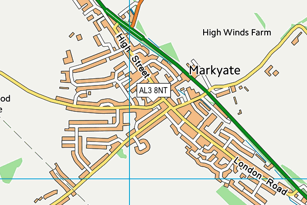 AL3 8NT map - OS VectorMap District (Ordnance Survey)
