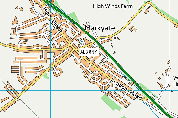 AL3 8NY map - OS VectorMap District (Ordnance Survey)
