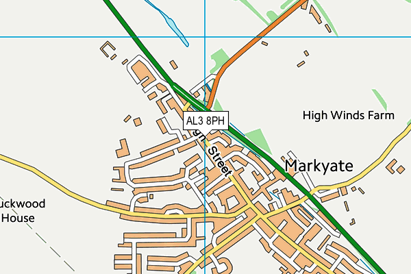 AL3 8PH map - OS VectorMap District (Ordnance Survey)