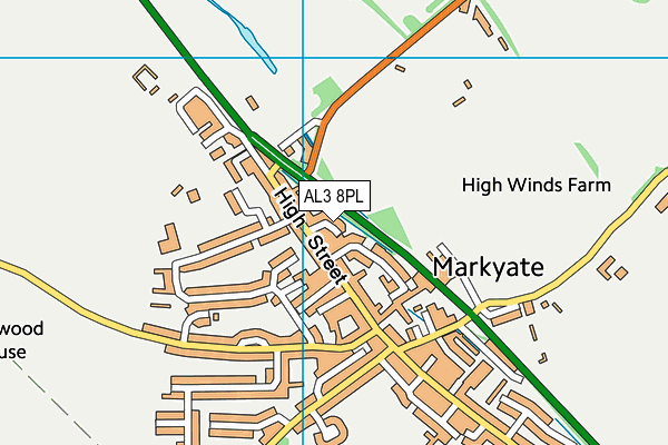 AL3 8PL map - OS VectorMap District (Ordnance Survey)