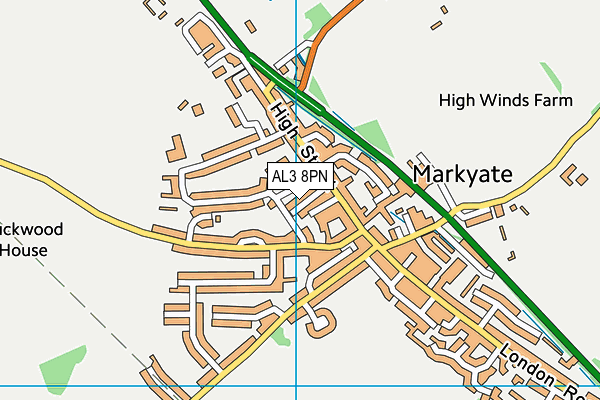 AL3 8PN map - OS VectorMap District (Ordnance Survey)