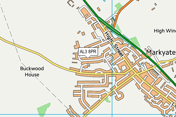 AL3 8PR map - OS VectorMap District (Ordnance Survey)