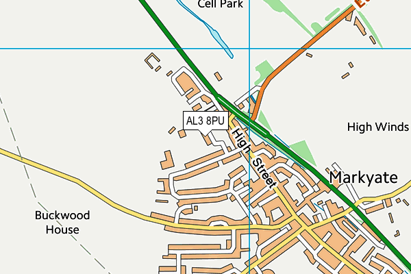 AL3 8PU map - OS VectorMap District (Ordnance Survey)