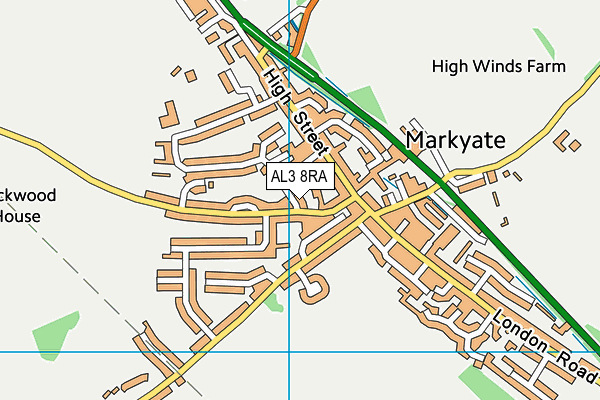 AL3 8RA map - OS VectorMap District (Ordnance Survey)