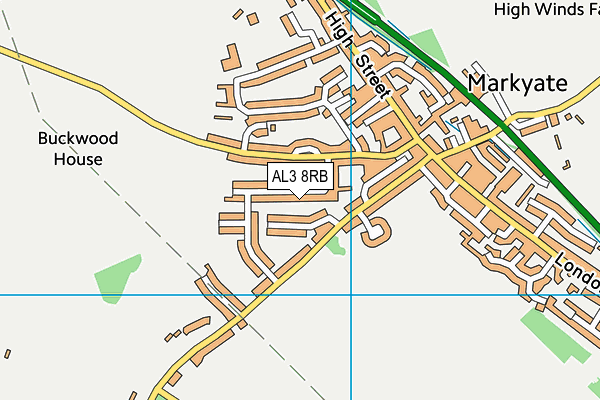 AL3 8RB map - OS VectorMap District (Ordnance Survey)