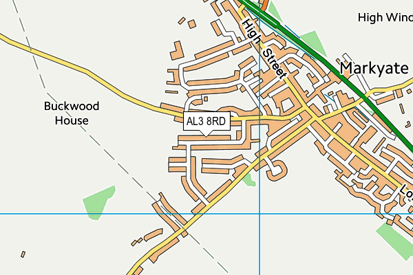 AL3 8RD map - OS VectorMap District (Ordnance Survey)
