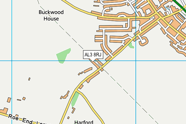 AL3 8RJ map - OS VectorMap District (Ordnance Survey)