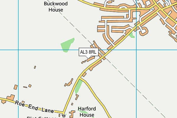 AL3 8RL map - OS VectorMap District (Ordnance Survey)