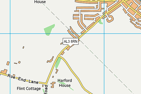 AL3 8RN map - OS VectorMap District (Ordnance Survey)