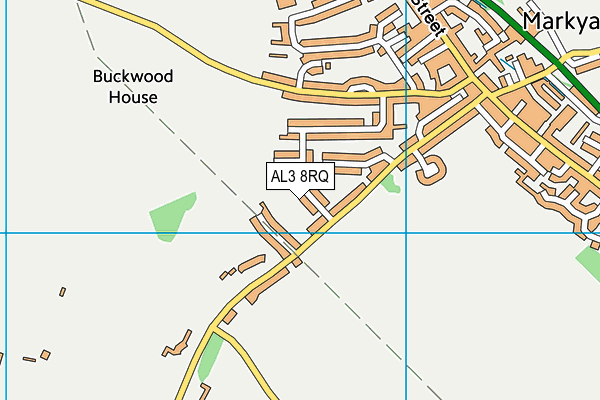 AL3 8RQ map - OS VectorMap District (Ordnance Survey)