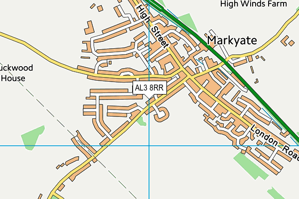 AL3 8RR map - OS VectorMap District (Ordnance Survey)