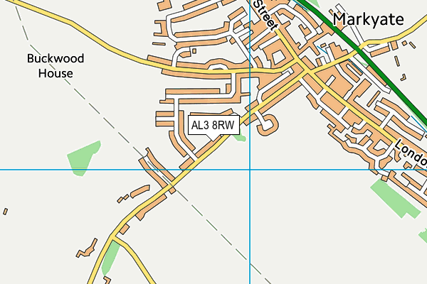 AL3 8RW map - OS VectorMap District (Ordnance Survey)
