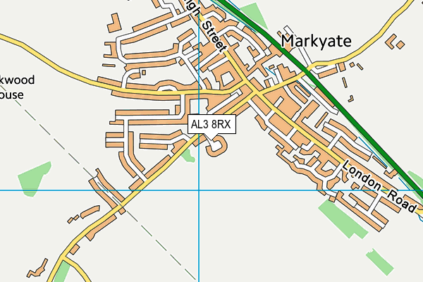 AL3 8RX map - OS VectorMap District (Ordnance Survey)