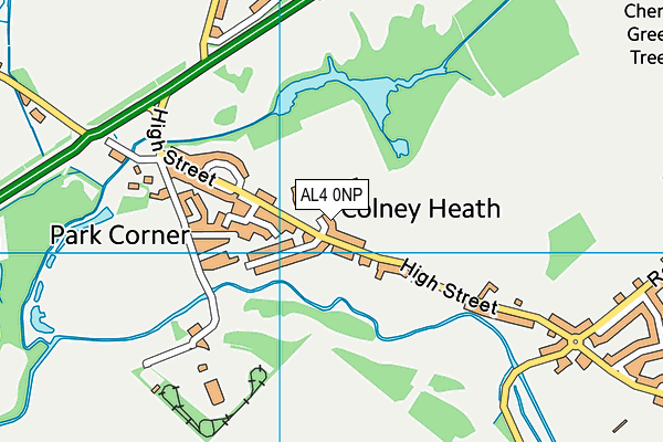Colney Heath Recreation Ground map (AL4 0NP) - OS VectorMap District (Ordnance Survey)