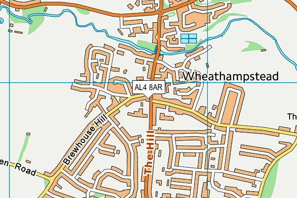 AL4 8AR map - OS VectorMap District (Ordnance Survey)
