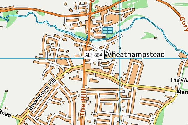 AL4 8BA map - OS VectorMap District (Ordnance Survey)