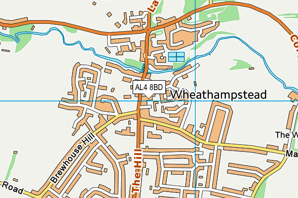 AL4 8BD map - OS VectorMap District (Ordnance Survey)