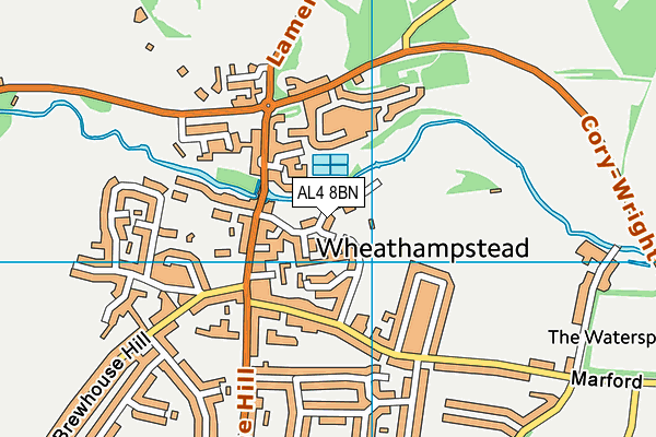 AL4 8BN map - OS VectorMap District (Ordnance Survey)