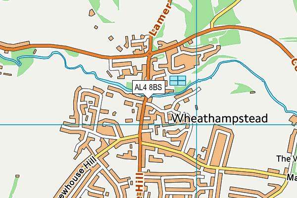 AL4 8BS map - OS VectorMap District (Ordnance Survey)