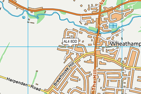 AL4 8DD map - OS VectorMap District (Ordnance Survey)