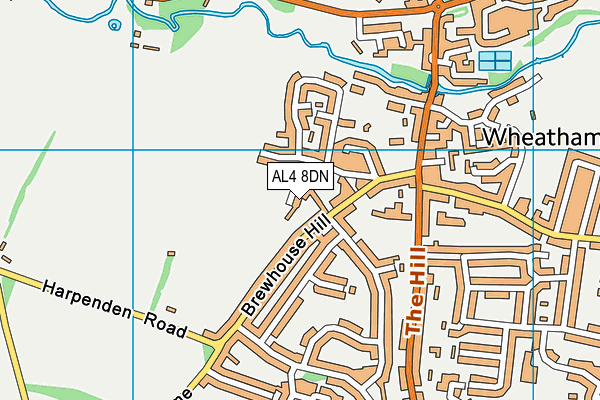 AL4 8DN map - OS VectorMap District (Ordnance Survey)