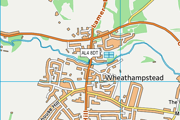 AL4 8DT map - OS VectorMap District (Ordnance Survey)