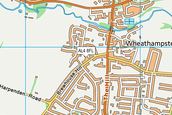 AL4 8FL map - OS VectorMap District (Ordnance Survey)